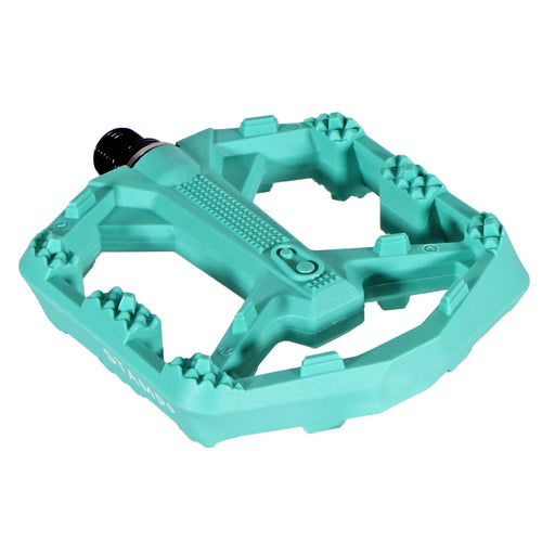 Crankbrothers Stamp 0 Small Platform Pedals, Turquoise