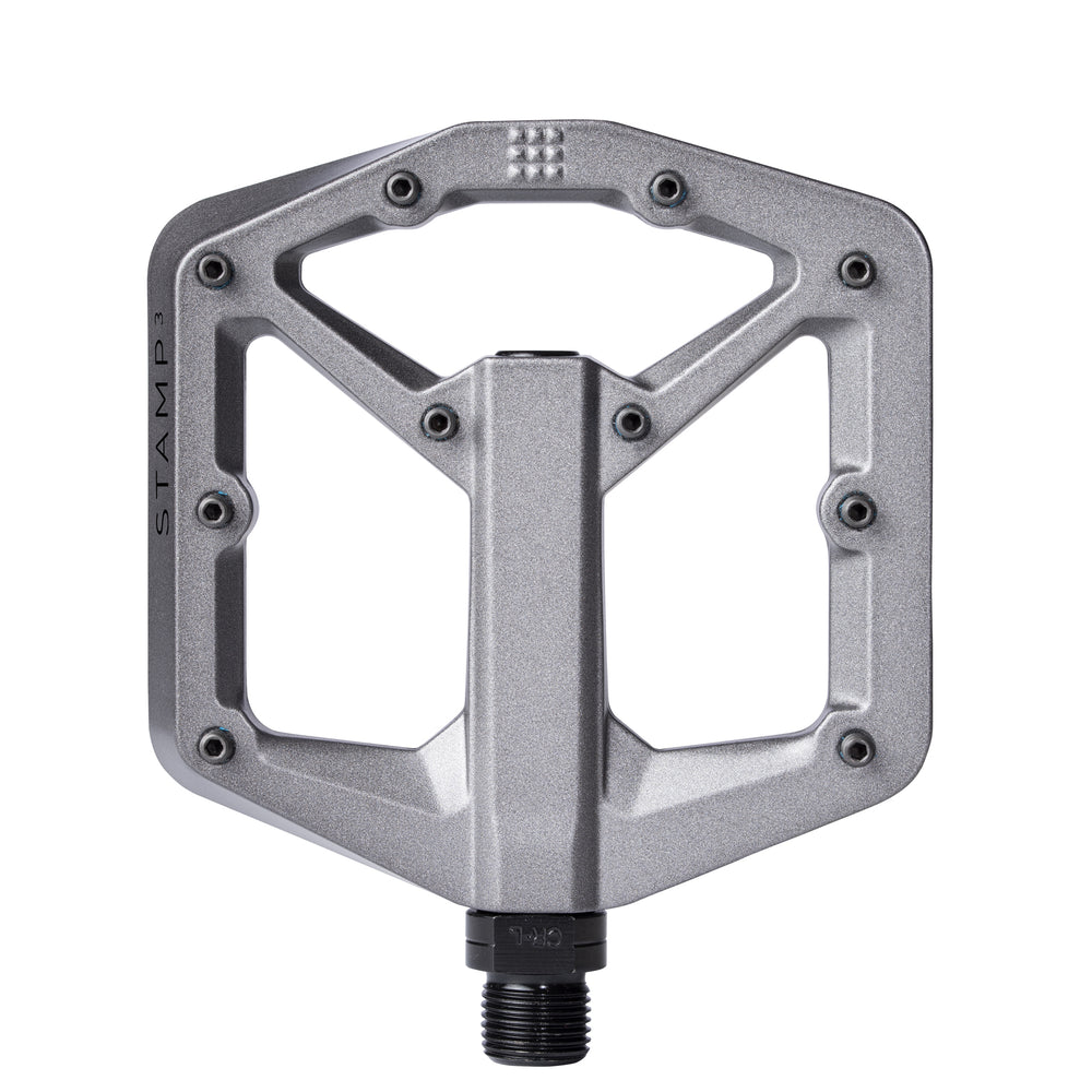 Crank Brothers Stamp 3 Small Magnesium Platform Pedals, Grey