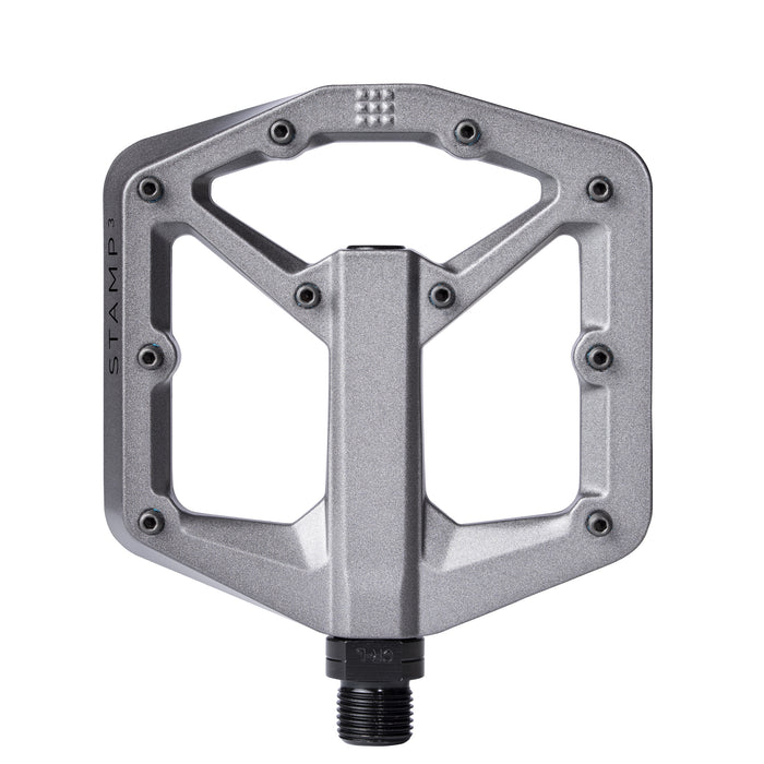 Crank Brothers Stamp 3 Small Magnesium Platform Pedals, Grey