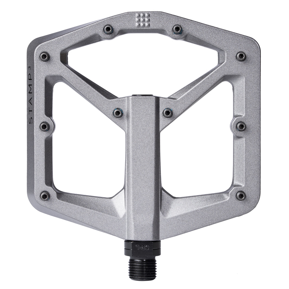 Crank Brothers Stamp 3 Large Magnesium Platform Pedals, Grey