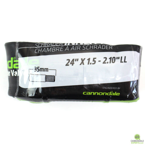 Cannondale 24" x 1.5 - 2.10" w/ 35mm Schrader Valve Bicycle Inner Tube Single