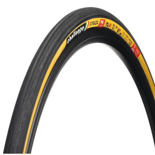 Challenge Tire Strada TLR Pro Tire, 700 x 27 Black/Tan