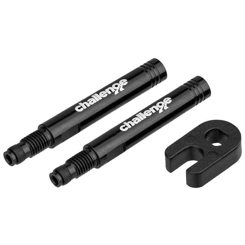 Challenge Tire Alloy Valve Extender Kit 41mm, Black