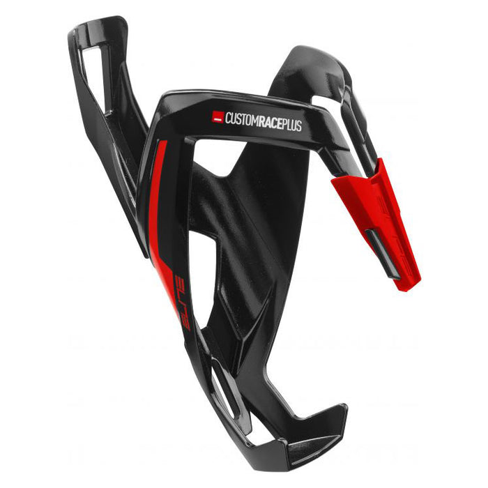 Elite Custom Race Plus Bottle Cage, Black/Red