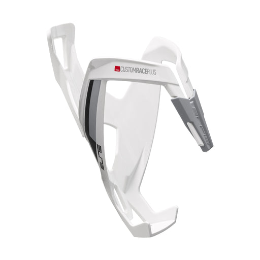 Elite Custom Race Plus Bottle Cage, White/Black