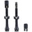 Clik Clik TubelessValve Set, 50mm Clik, Pair, Black
