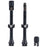 Clik Clik TubelessValve Set, 60mm Clik, Pair, Black