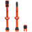 Clik Clik Tubeless Valve Set, 60mm Clik, Pair, Orange
