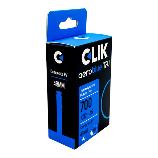 Clik AeroBlue TPU Tube, Clik Valve, 700x32-45, 48mm Valve