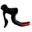 Ciclovation Leather Touch Handlebar Tape, Fusion Dot Blk/Red