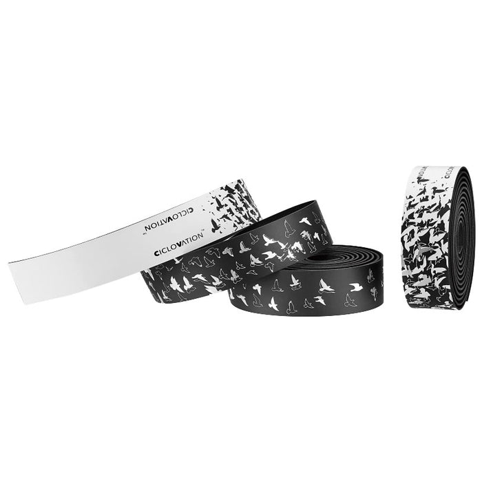Ciclovation Leather Touch Minimalism Fly Handlebar Tape, Blk/Wht