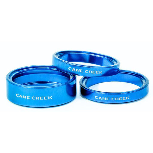 Cane Creek Interlok Spacer Kit, 1-1/8", Blue, Set