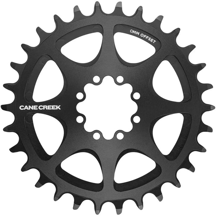Cane Creek 8-bolt DM Chainring, 32t, 0mm Offset, Black