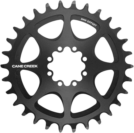 Cane Creek 8-bolt DM Chainring, 32t, 3mm Offset, Black