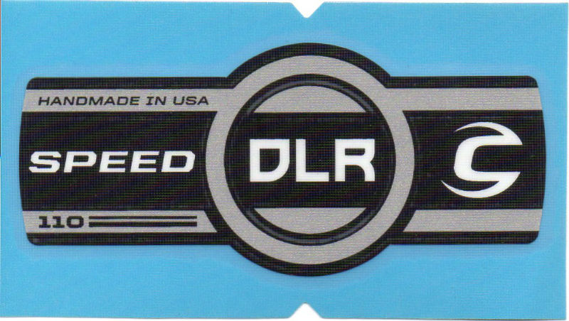 Cannondale Lefty Speed DLR 110 Band Decal/Sticker Black, white, silver