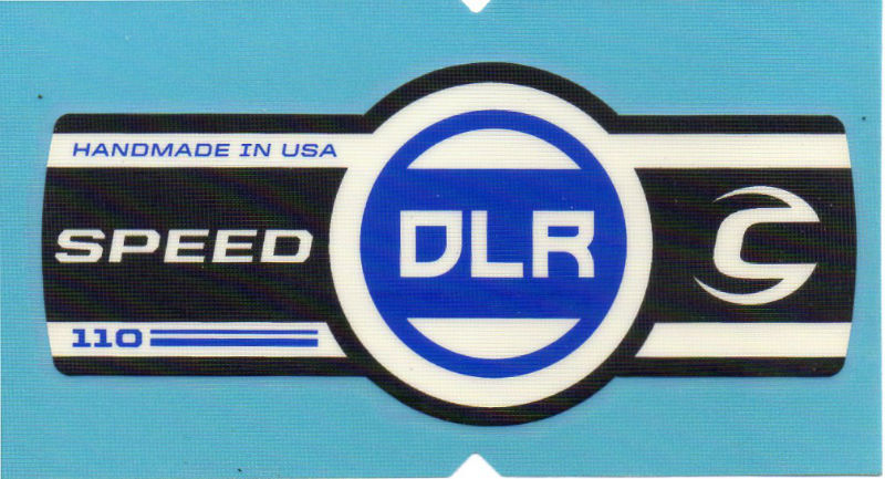 Cannondale Lefty Speed DLR 110 Band Decal/Sticker Black, white, blue