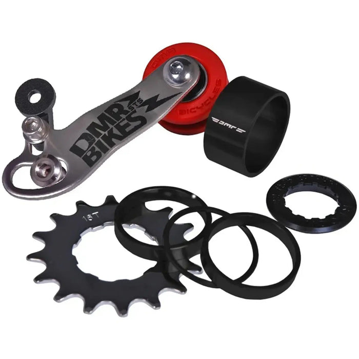 DMR STS Chain Tensioner and Cassette Spacer Combo Kit, Stainless Steel Silver