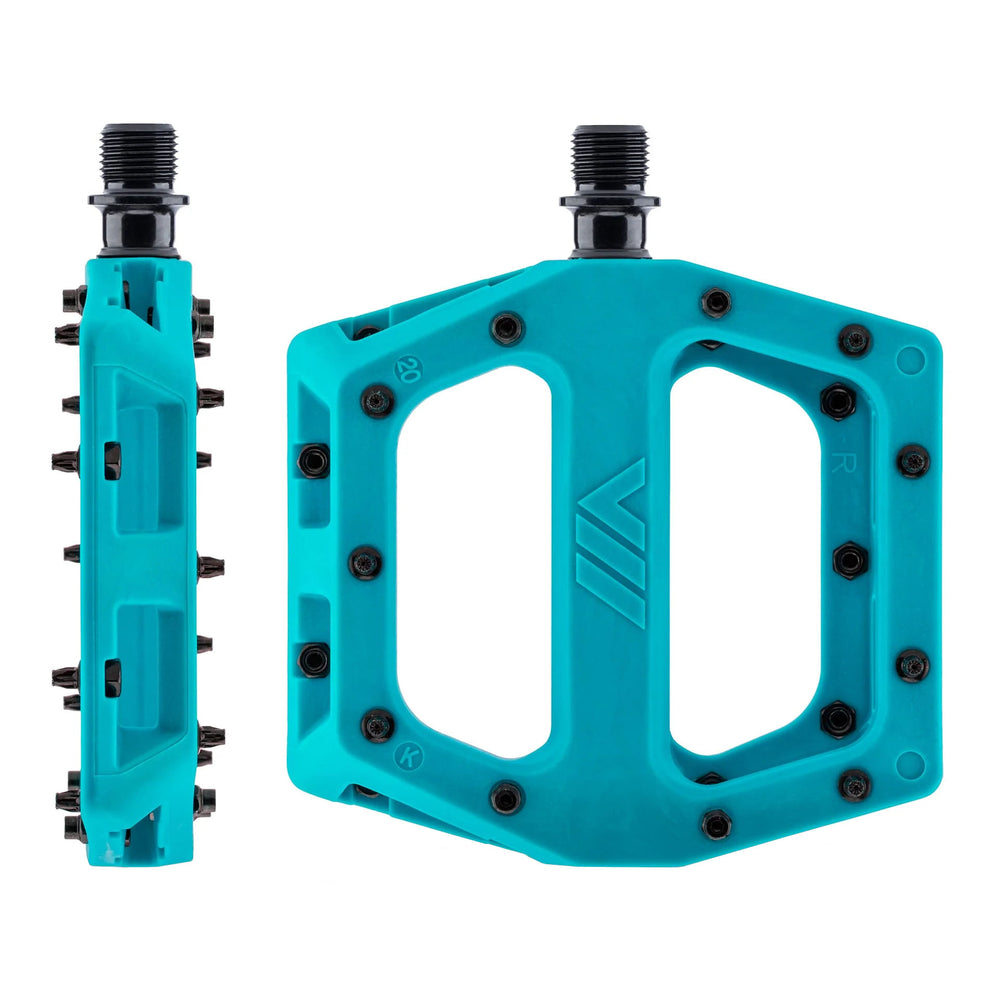 DMR V-11 Pedals, 9/16" - Turquoise