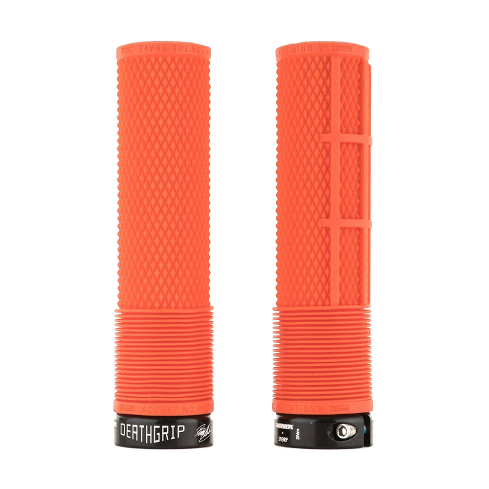 DMR Brendog Flangeless DeathGrip Pair, Thick - Tango Orange