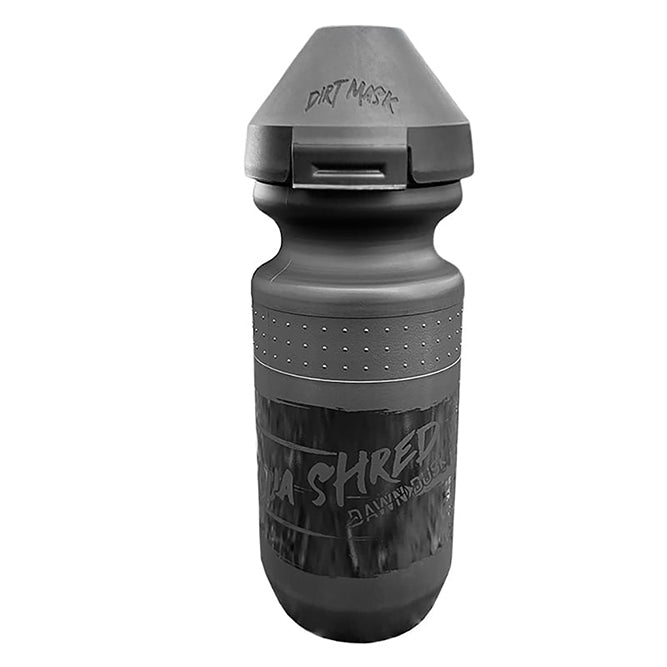 Dawn To Dusk Aqua Shred Bottle w/ Dirt Mask, Black/Clear - 21oz