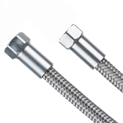 Trickstuff Goodridge Raw Hose Kit w/Union Nuts 900mm, Silver