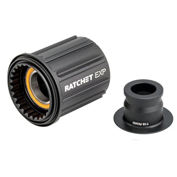 DT Swiss Ratchet EXP Freehub Body - Compatible with Shimano HG 11 Road, Light S, Aluminum, Ceramic Bearing, Kit w/ End Cap, 12 x 142 mm