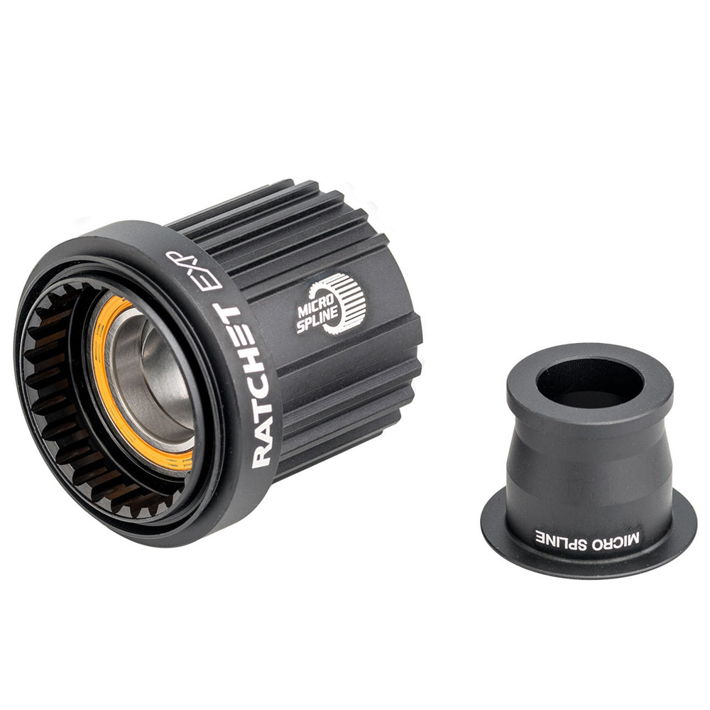 DT Swiss Ratchet EXP Freehub Body - Compatible with Shimano Microspline, Light, Aluminum, Ceramic Bearing, Kit w/ End Cap, 12 x 142/148 mm