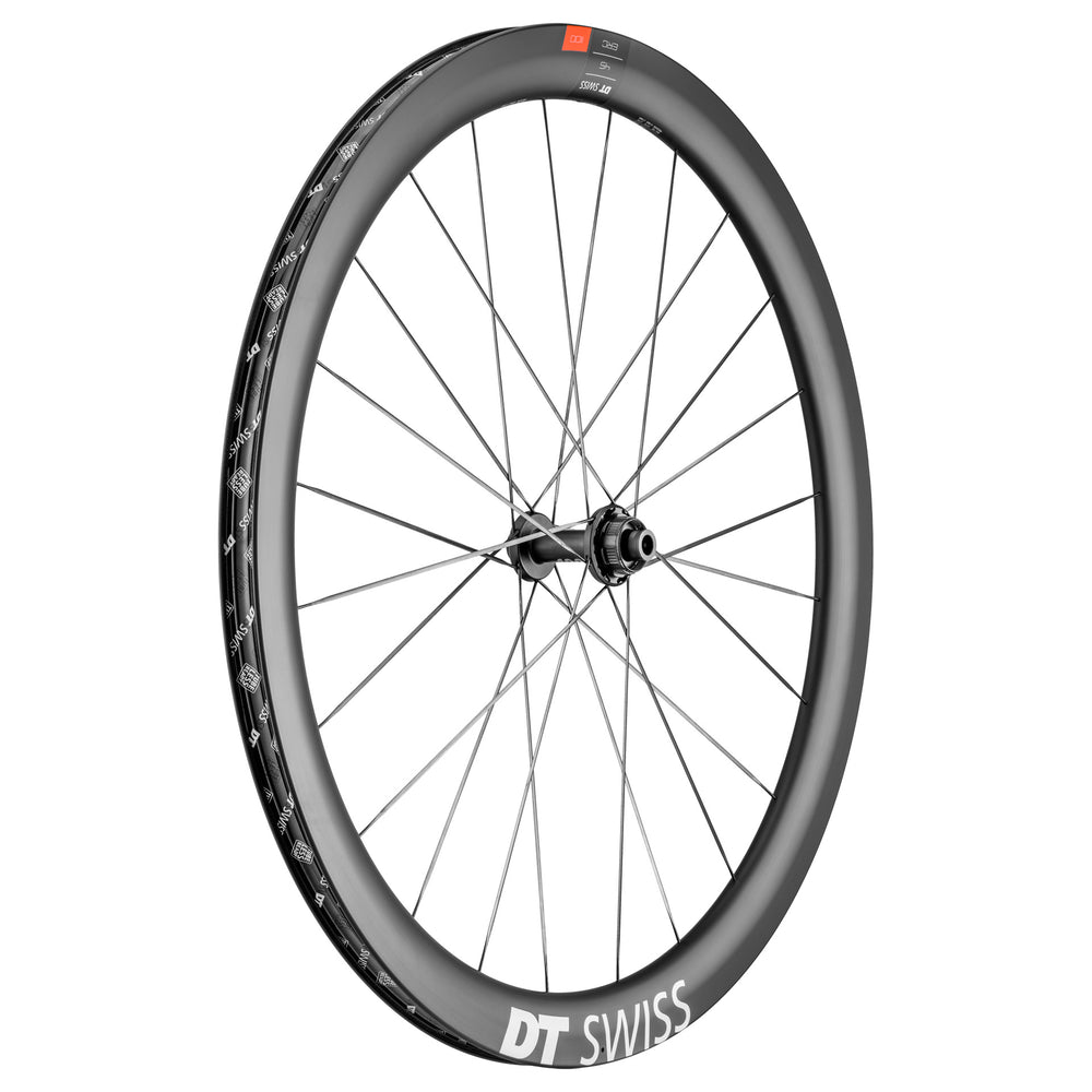DT Swiss ERC 1100 DiCut 45 Front Wheel - 700c, 12/QR x 100mm, 6-Bolt/Center-Lock, Black