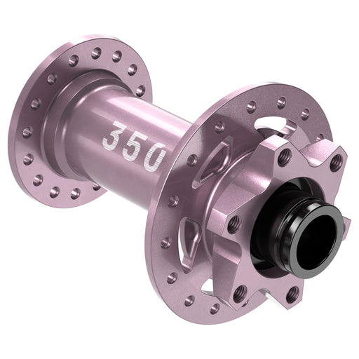 DT Swiss 350 6B-Disc Front Hub, 32h, 15x110mm, Pink Ltd Ed