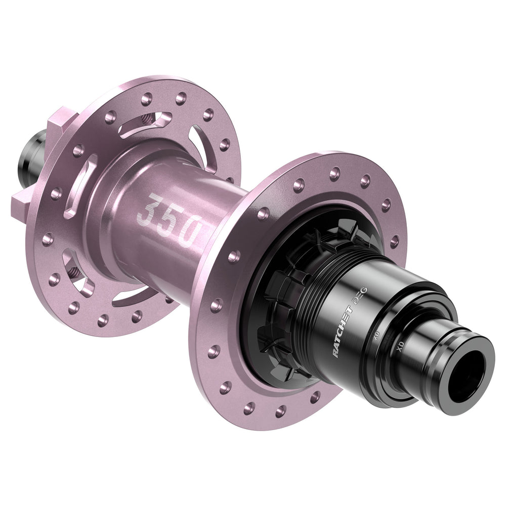 DT Swiss 350 DEG 6B-Disc Rear Hub, 32h, 12x148, XD, Pink Ltd Ed