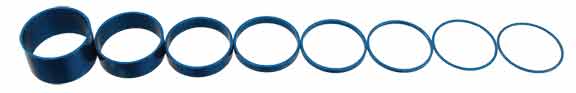 Endless Bike Fibonacci 1sp Spacer Kit, 8pc - Blue