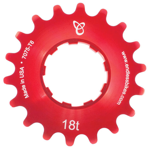 Endless Bike Kick Ass Cog, 18t - Red Ano