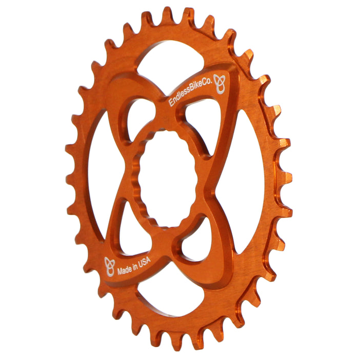 Endless Bike DM Chainring, Race Face DM 32T - Orange