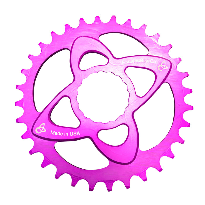 Endless Bike DM Chainring, Race Face DM 32T - Purple