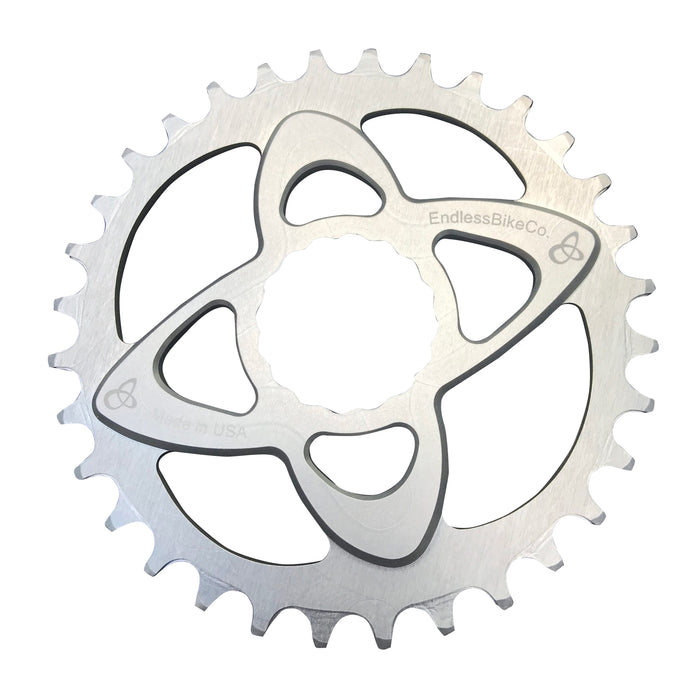 Endless Bike DM Chainring, Race Face DM 32T - Silver