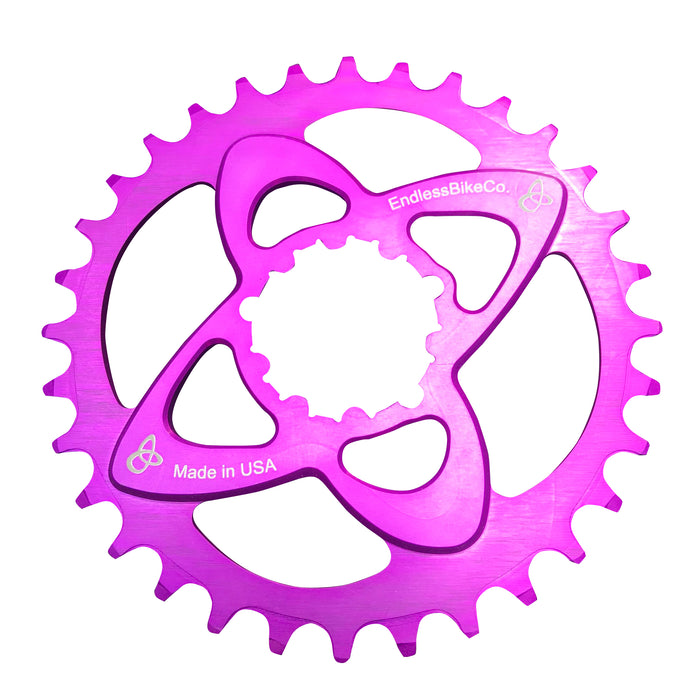 Endless Bike DM Chainring, SRAM DM 32T - Purple