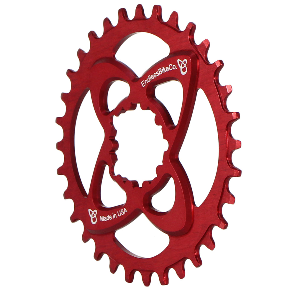 Endless Bike DM Chainring, SRAM DM 32T - Red