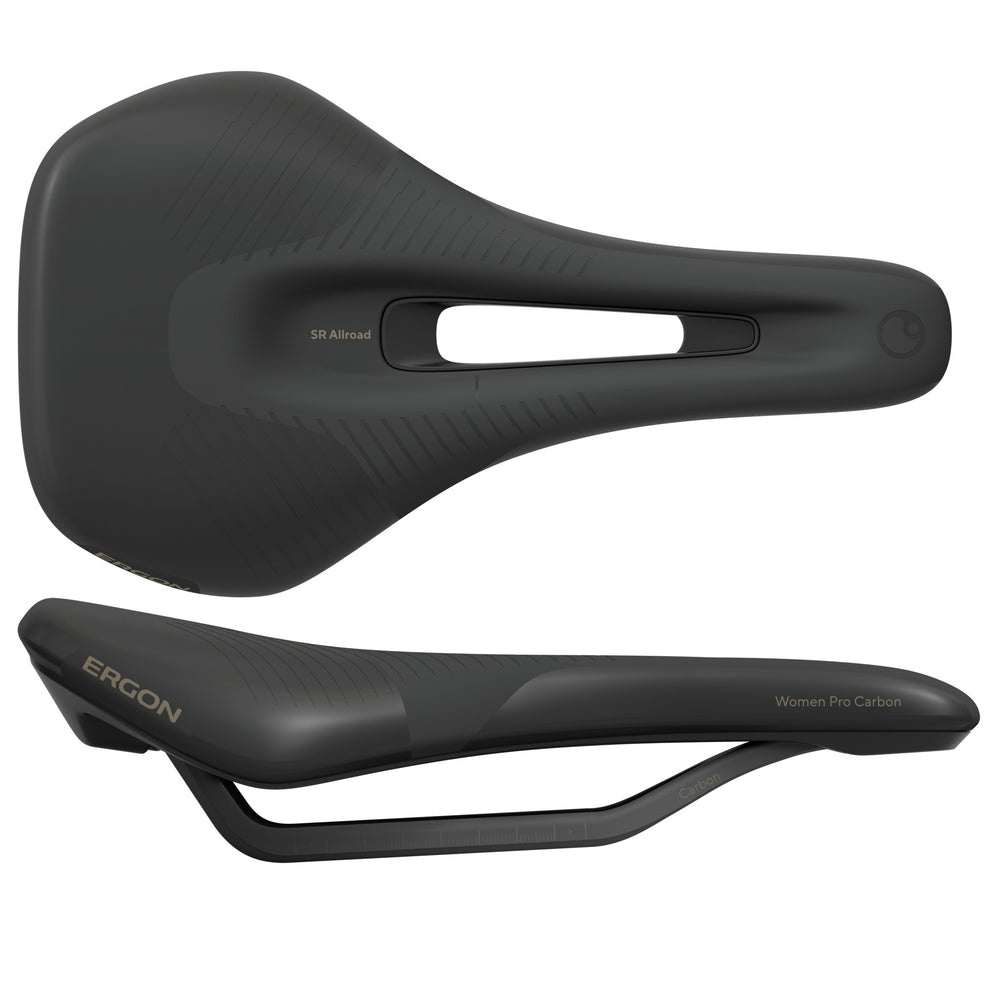 Ergon SR Allroad Pro Carbon Women's Saddle, S/M, Black