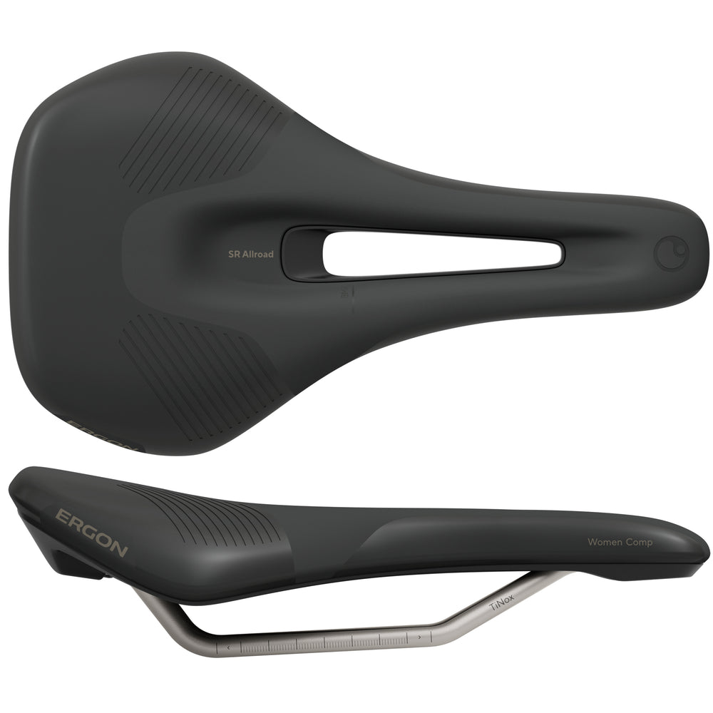 Ergon SR Allroad Comp Women's Saddle, M/L, Black