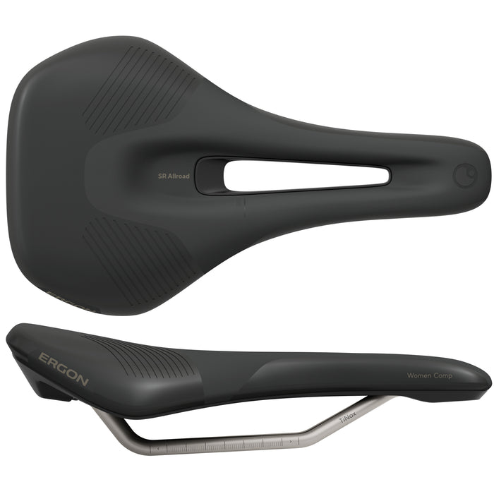 Ergon SR Allroad Comp Women's Saddle, M/L, Black