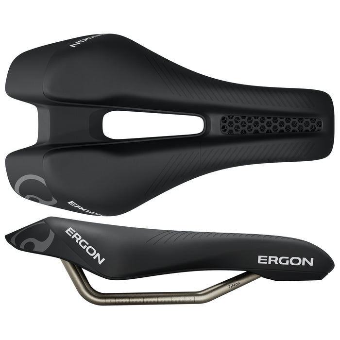 Ergon SR Tri Women's Saddle, Front, Black