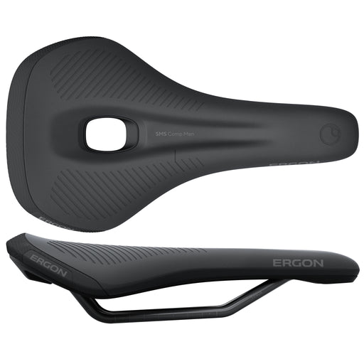Ergon SMS Comp Saddle - TiNox SL, Black, Men's, Medium/Large
