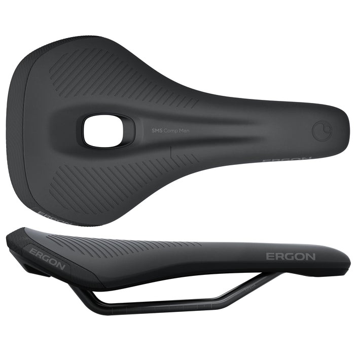 Ergon SMS Comp Saddle - TiNox SL, Black, Men's, Medium/Large