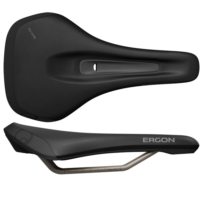 Ergon SMS Sport Gel Women's Saddle, Medium/Large, Black