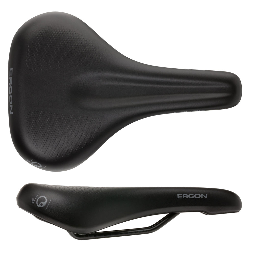 Ergon ST Gel Saddle - Chromoly, Black, Women's, Medium/Large