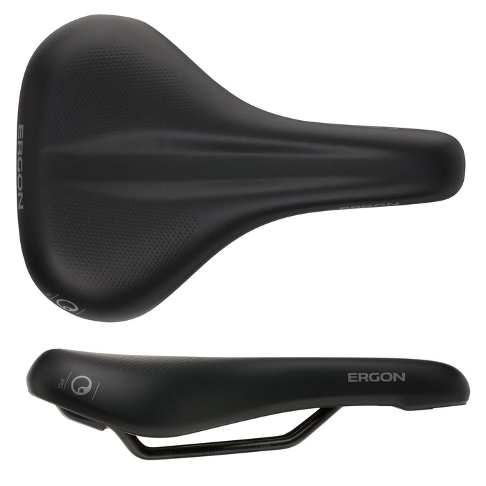 Ergon ST Gel Saddle - Chromoly, Balck, Men's, Small/Medium