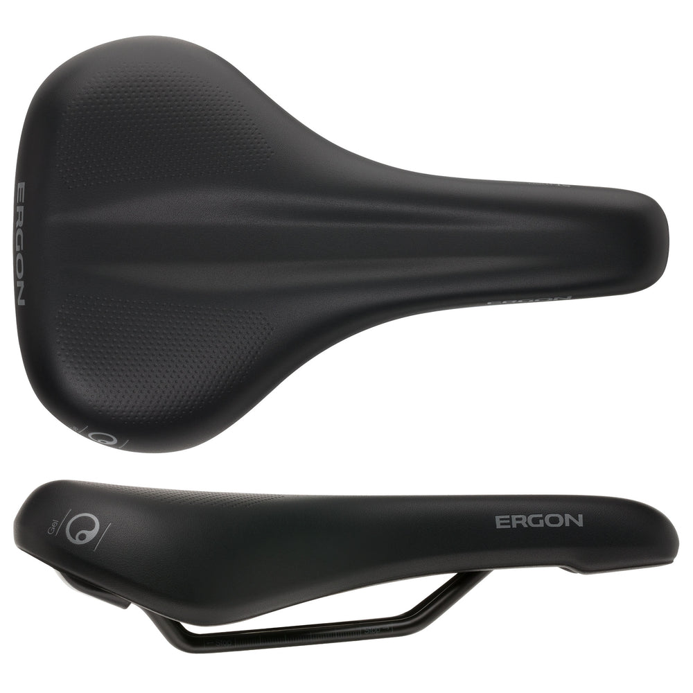 Ergon ST Gel Saddle - Chromoly, Black, Men's, Medium/Large