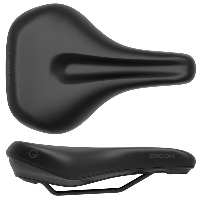 Ergon SC Core Prime Saddle - Black/Gray, Womens, Small/Medium