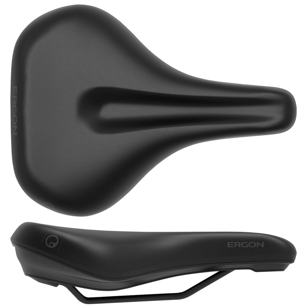 Ergon SC Core Prime Saddle - Black/Gray, Womens, Medium/Large