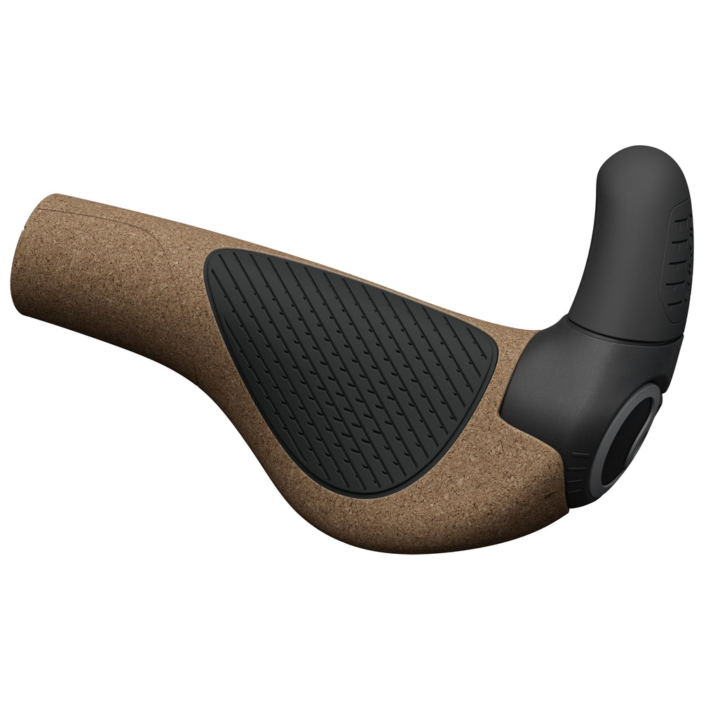 Ergon GP2 Evo BioKork Grips, Small, Brown/Black